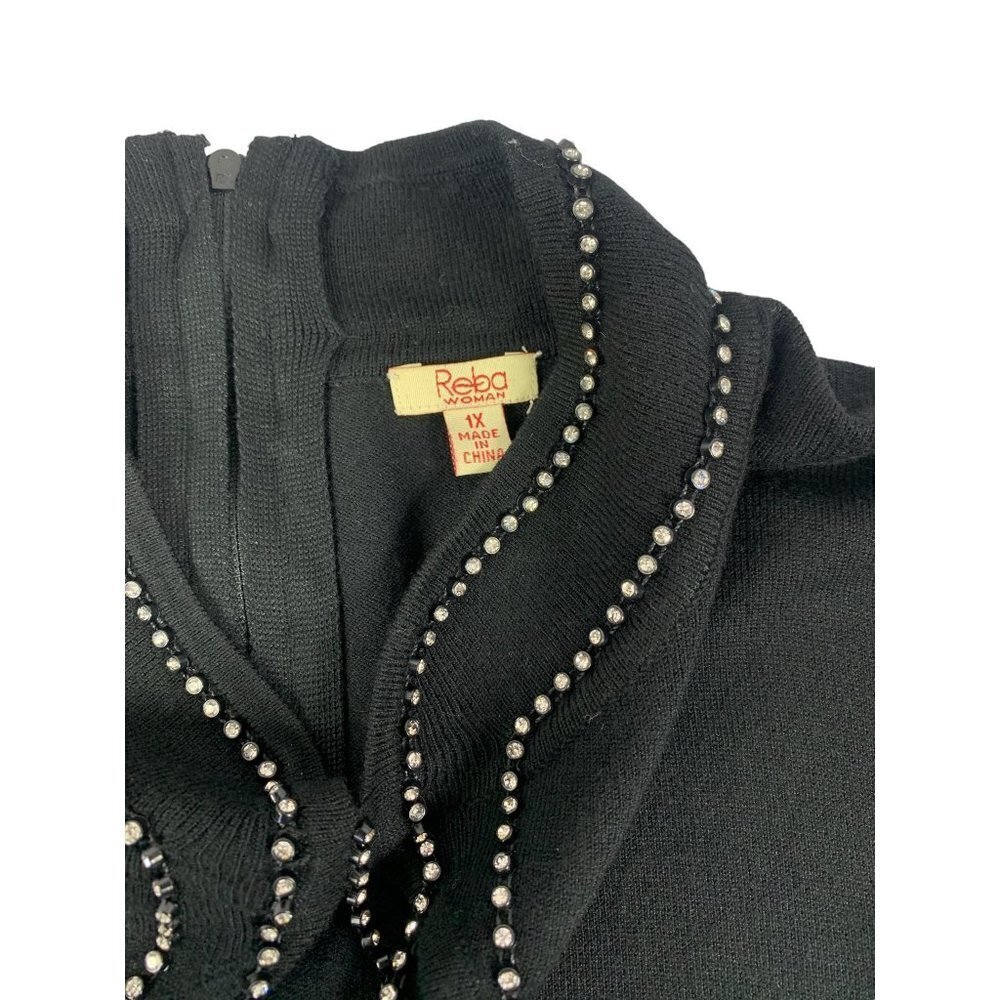 Reba Women's Midnight Sparkle Casual Blouse - Picture 4 of 9